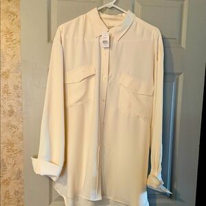 LOFT Cream Lightweight Shirt never worn